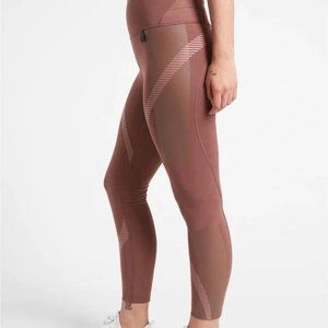 ALYSON FELIX ATHLETA LEGEND TIGHT 7/8 color- hearth rose NWOT Small
